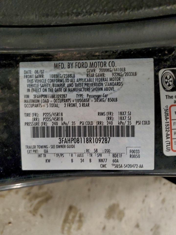 2008 FORD FUSION