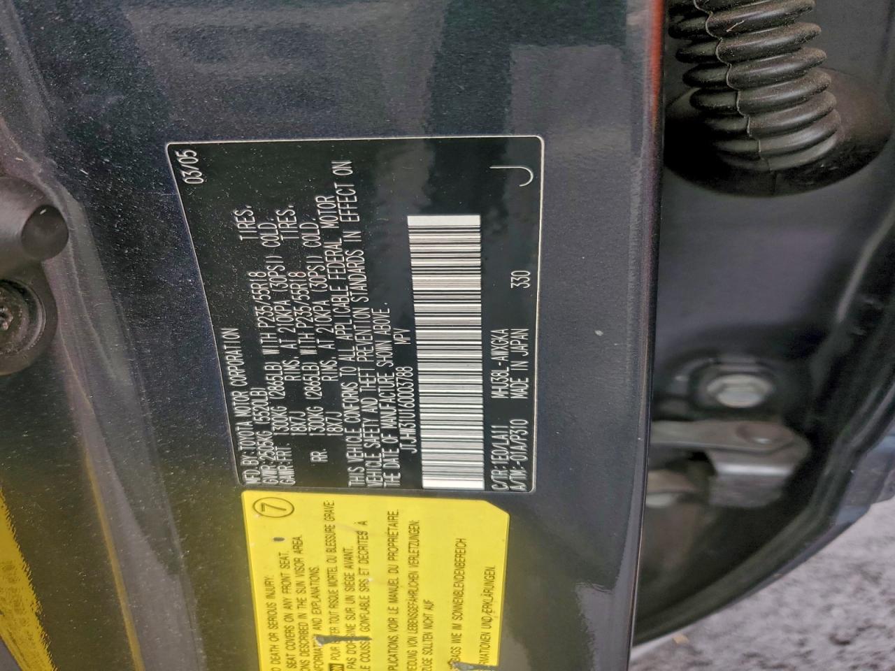 2006 LEXUS RX 400