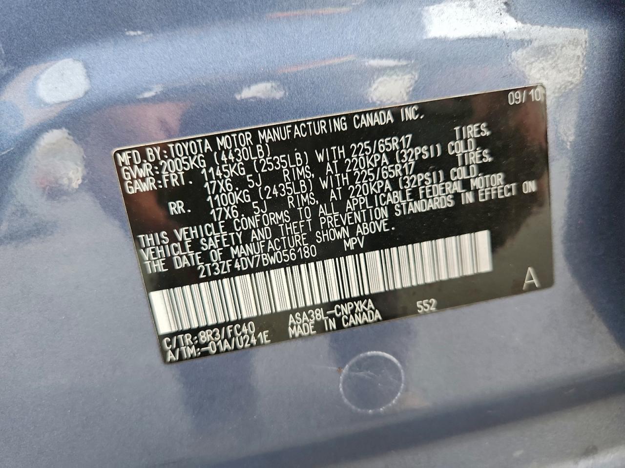 2011 TOYOTA RAV4
