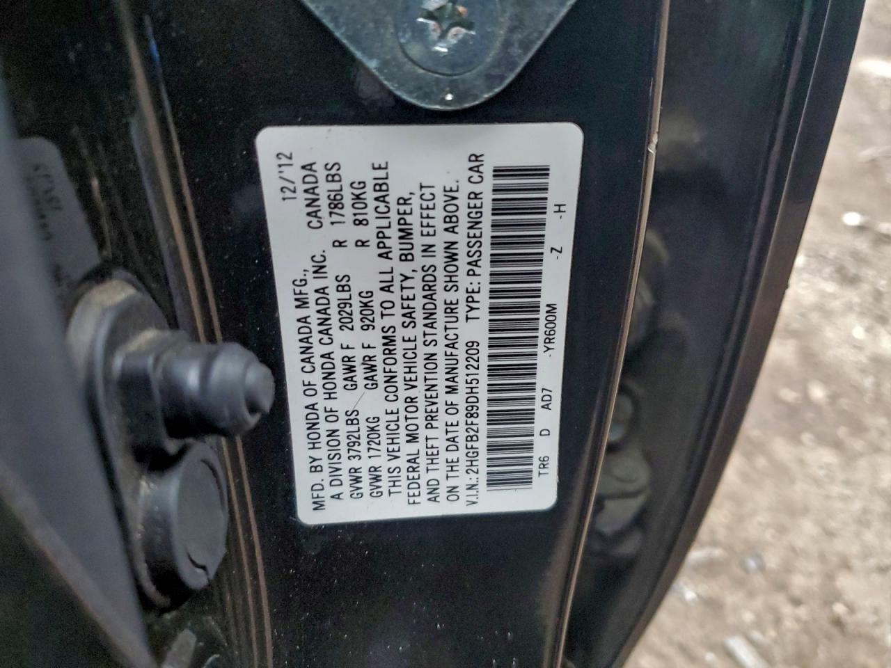 2013 HONDA CIVIC
