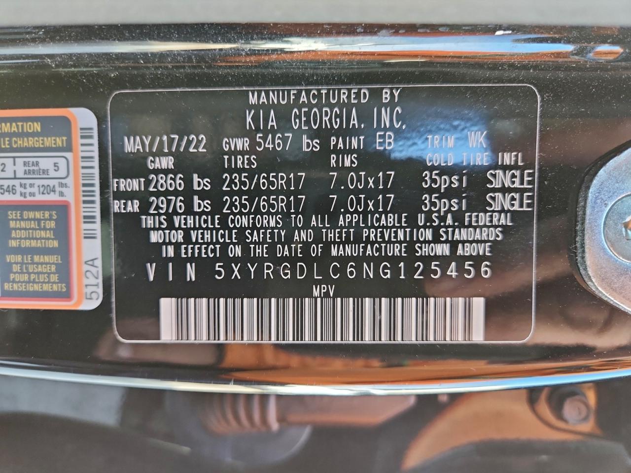 2022 KIA SORENTO