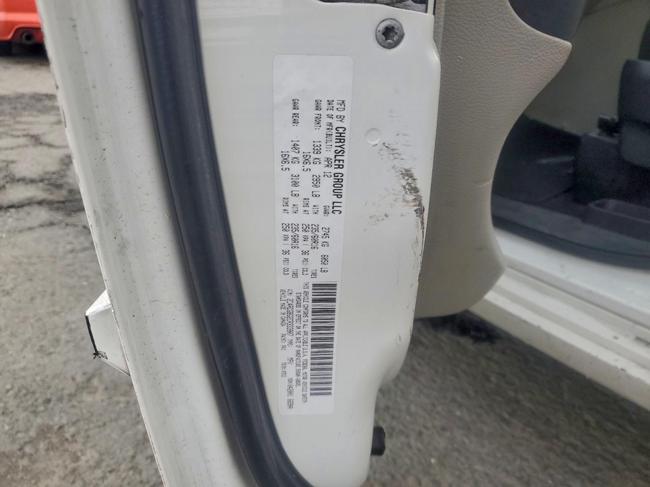 2012 DODGE GRAND CARAVAN