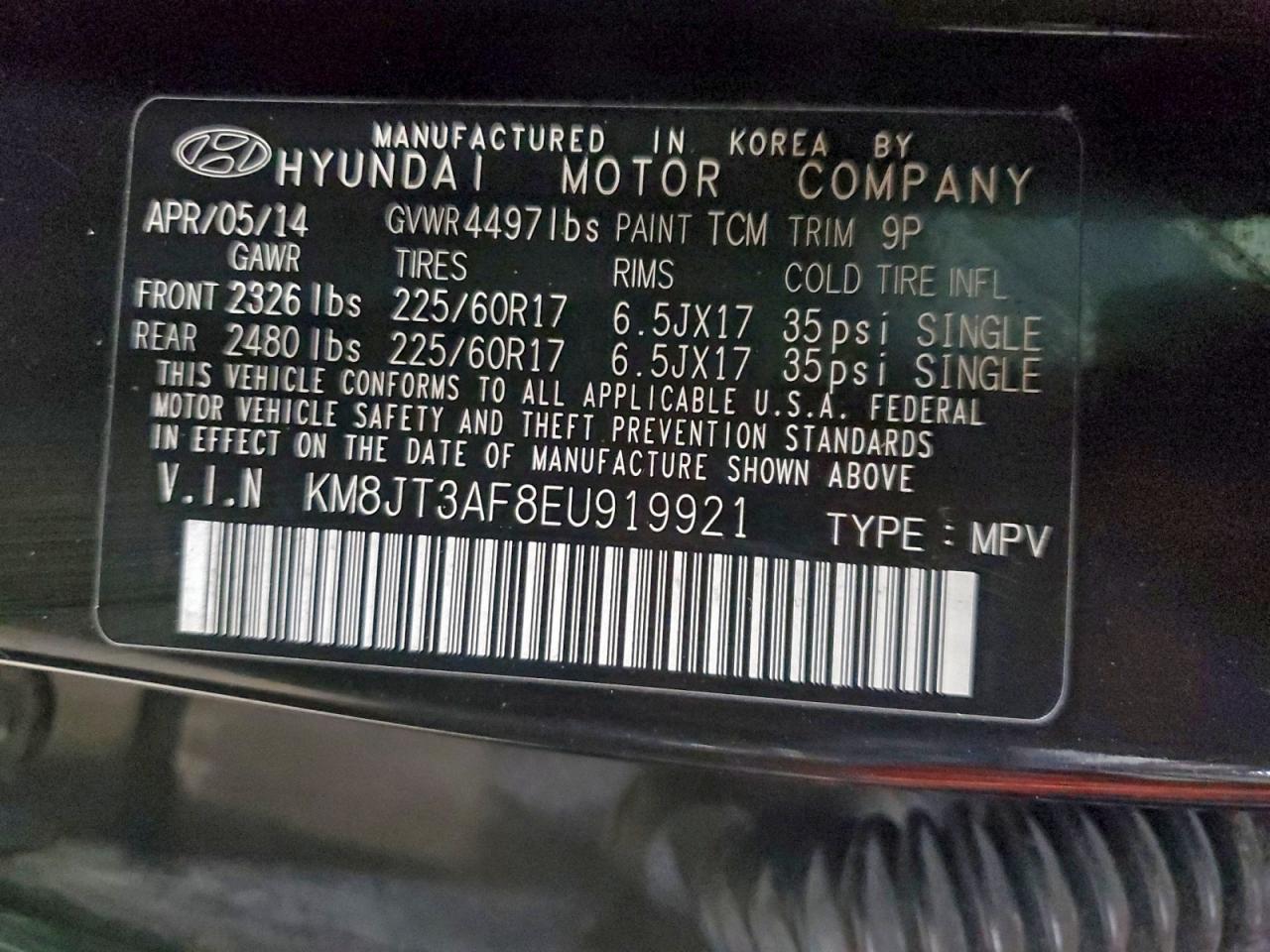 2014 HYUNDAI TUCSON