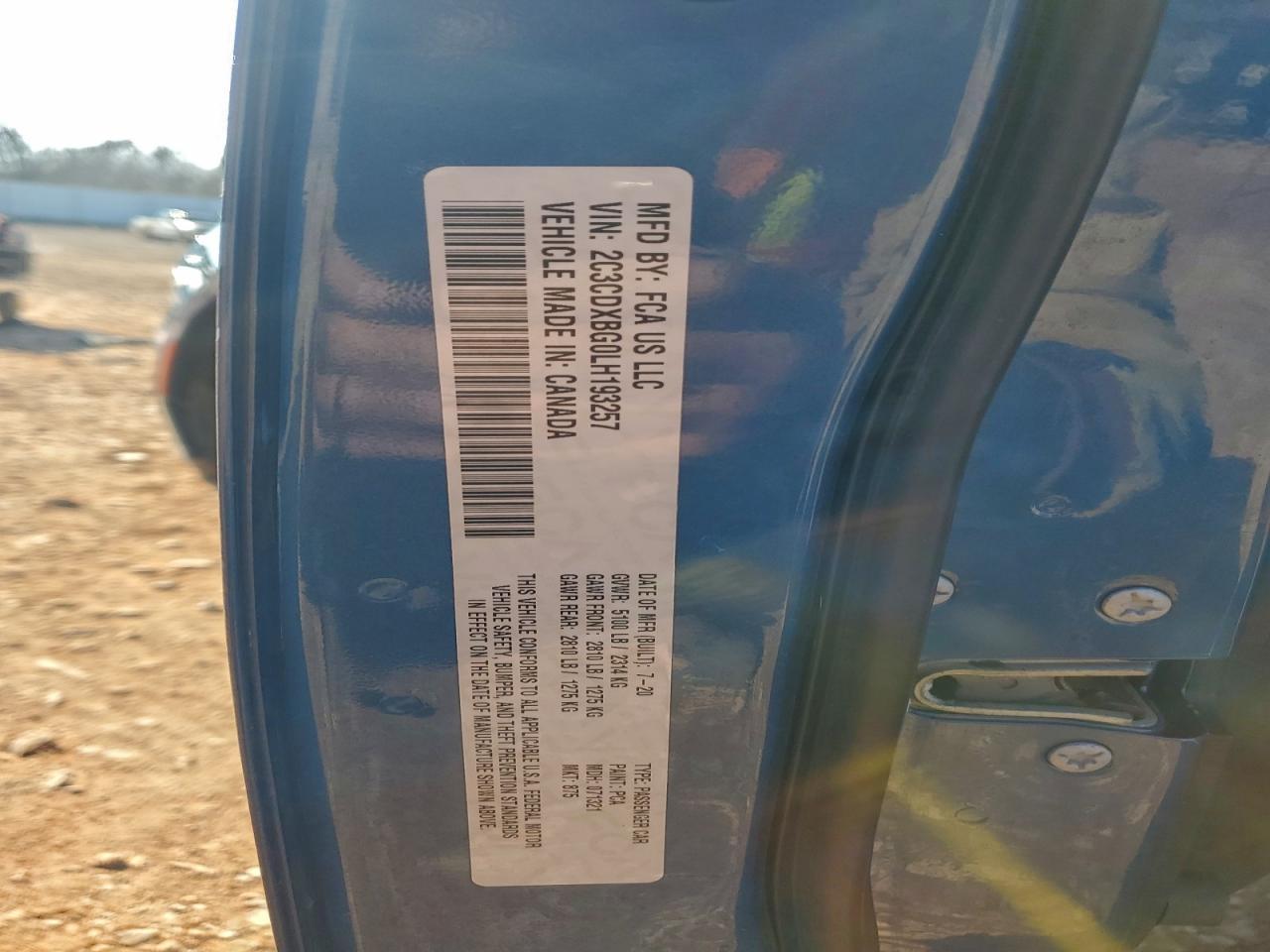 2020 DODGE CHARGER