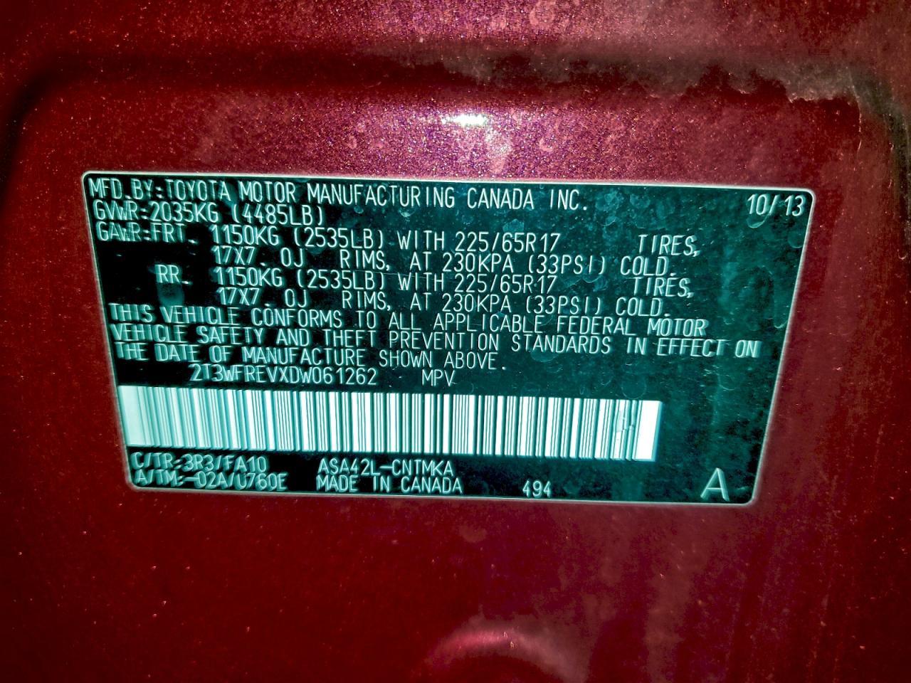2013 TOYOTA RAV4