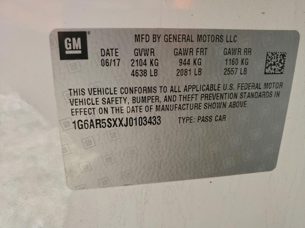 2018 CADILLAC CTS