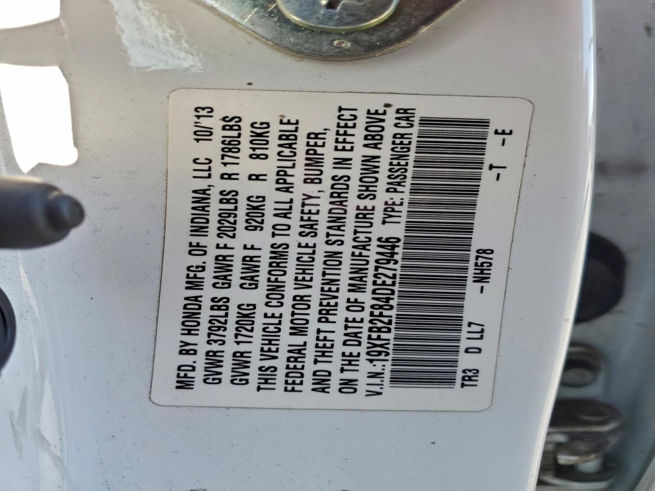 2013 HONDA CIVIC