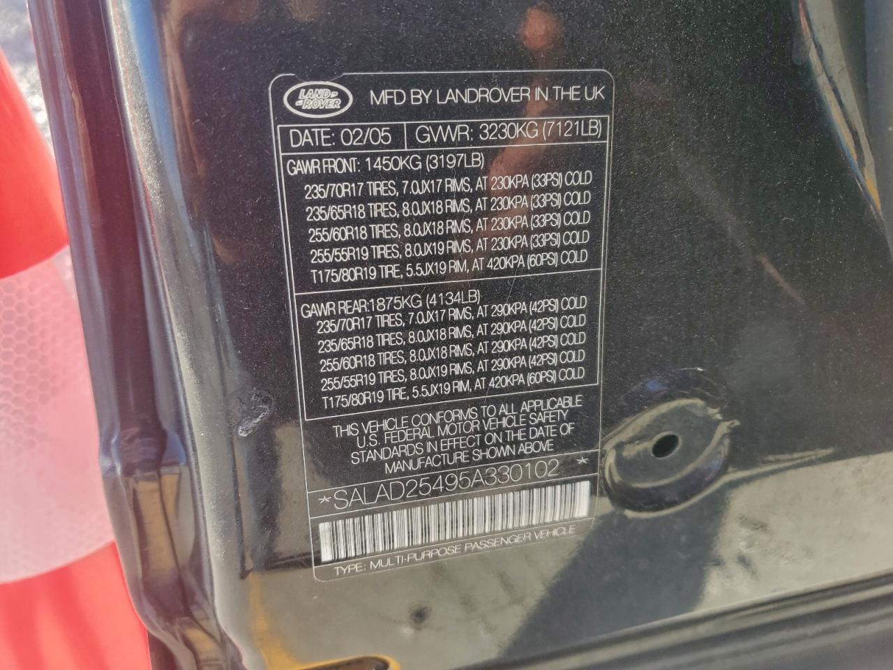 2005 LAND ROVER Lr3