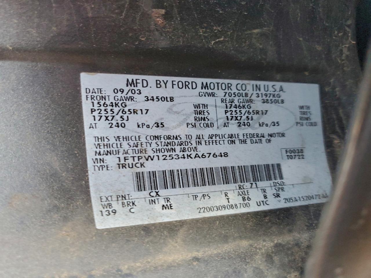 2004 FORD F-150
