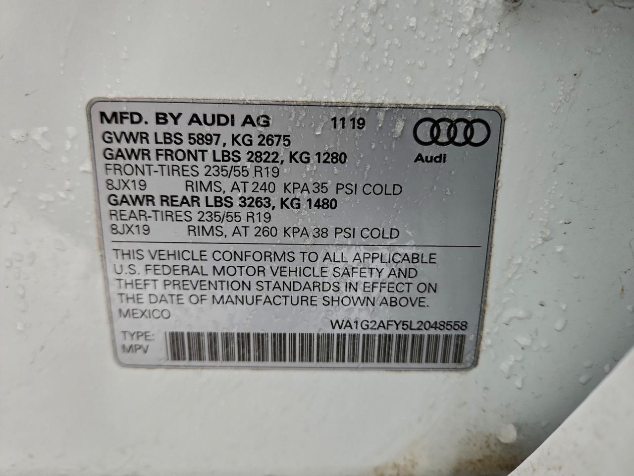 2020 AUDI Q5