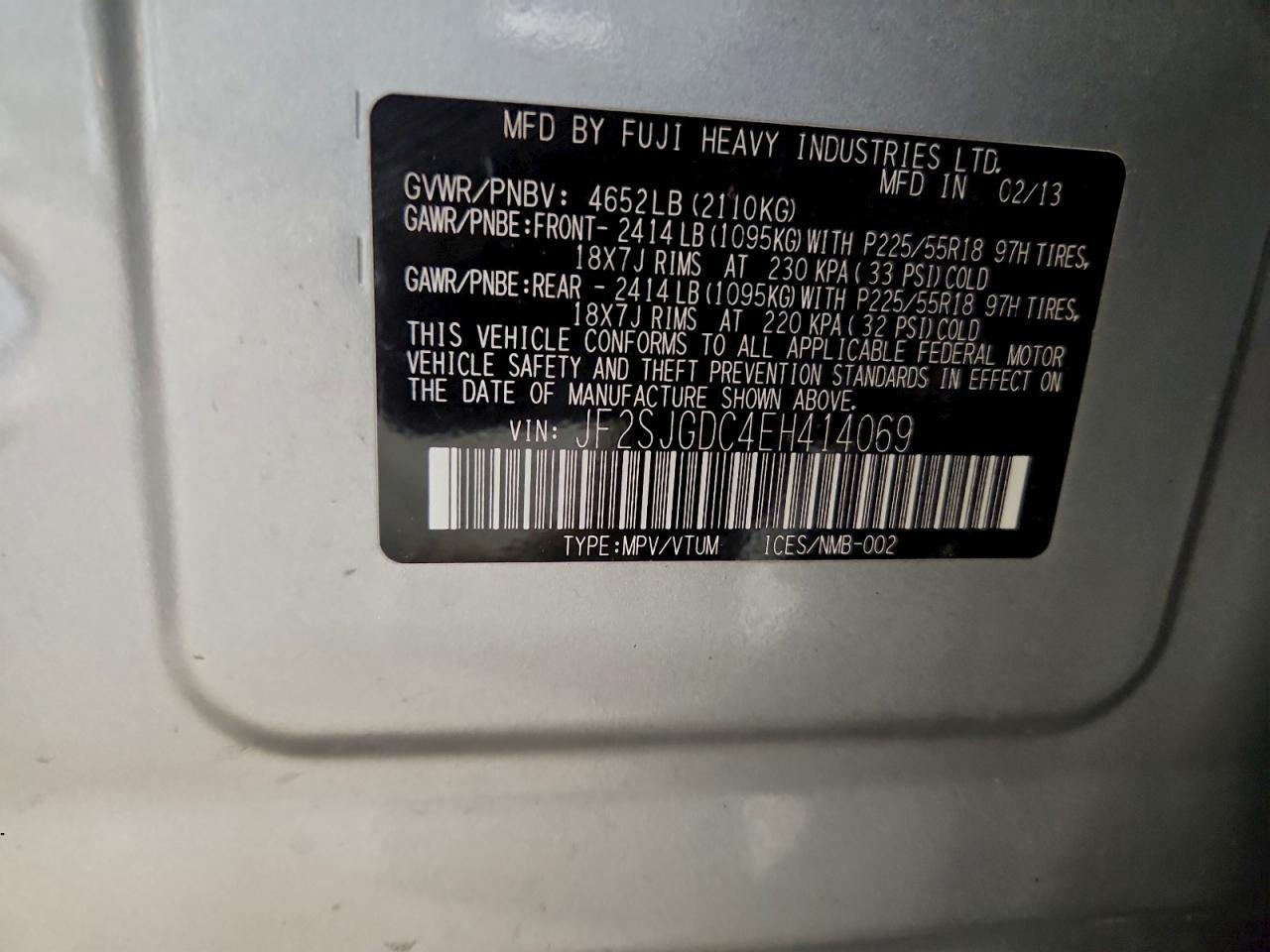 2014 SUBARU FORESTER