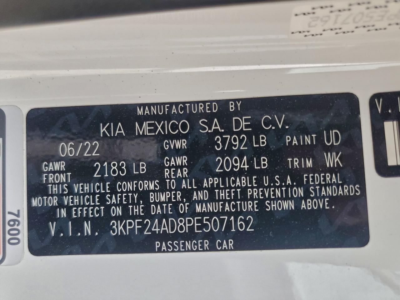 2023 KIA FORTE