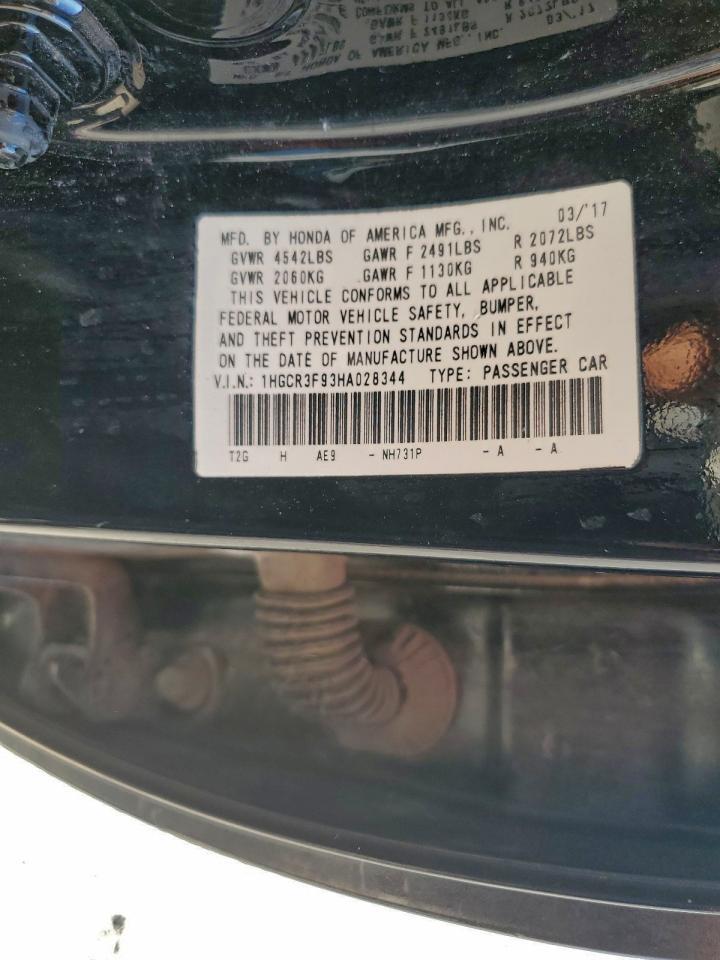 2017 HONDA ACCORD