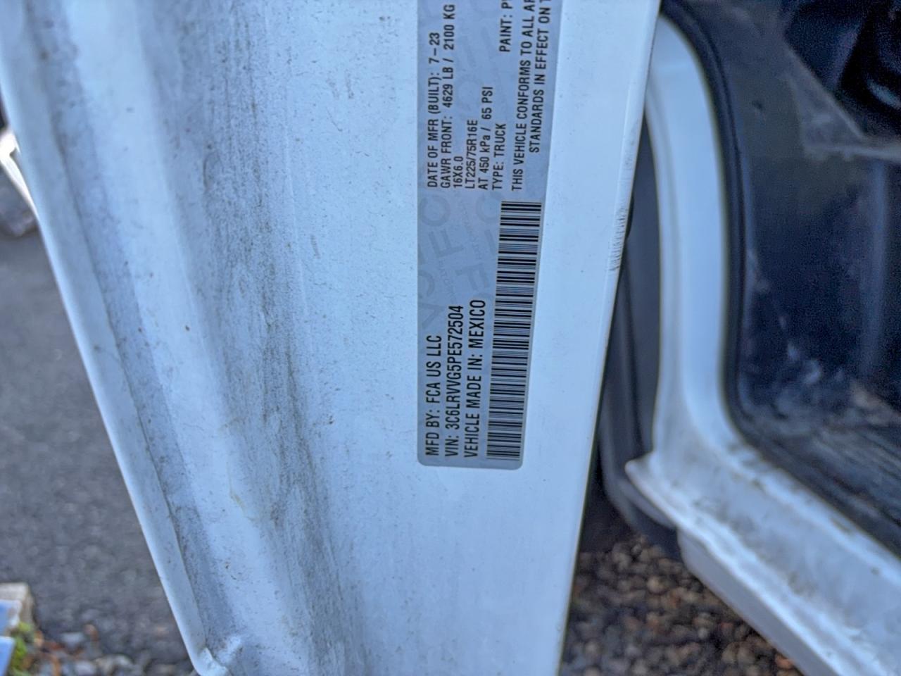 2023 RAM ProMaster 2500