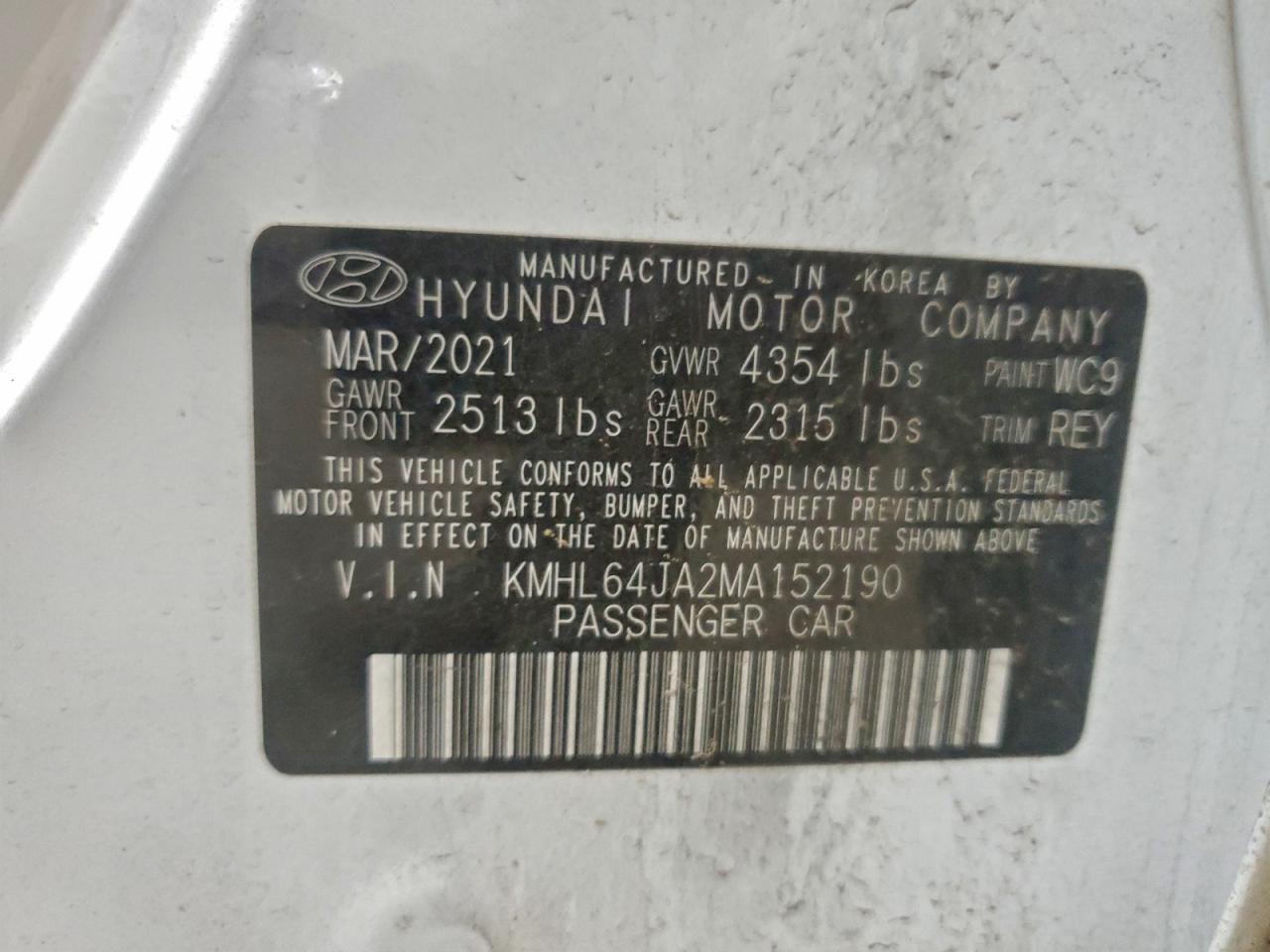 2021 HYUNDAI SONATA