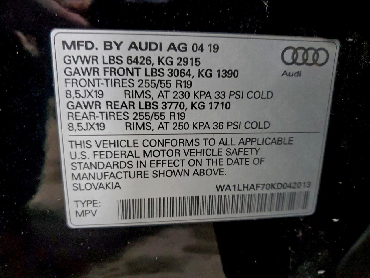 2019 AUDI Q7