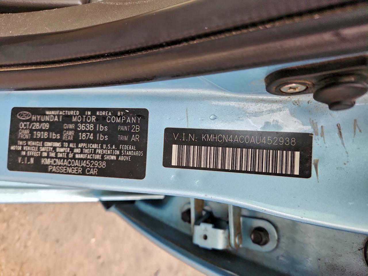 2010 HYUNDAI ACCENT