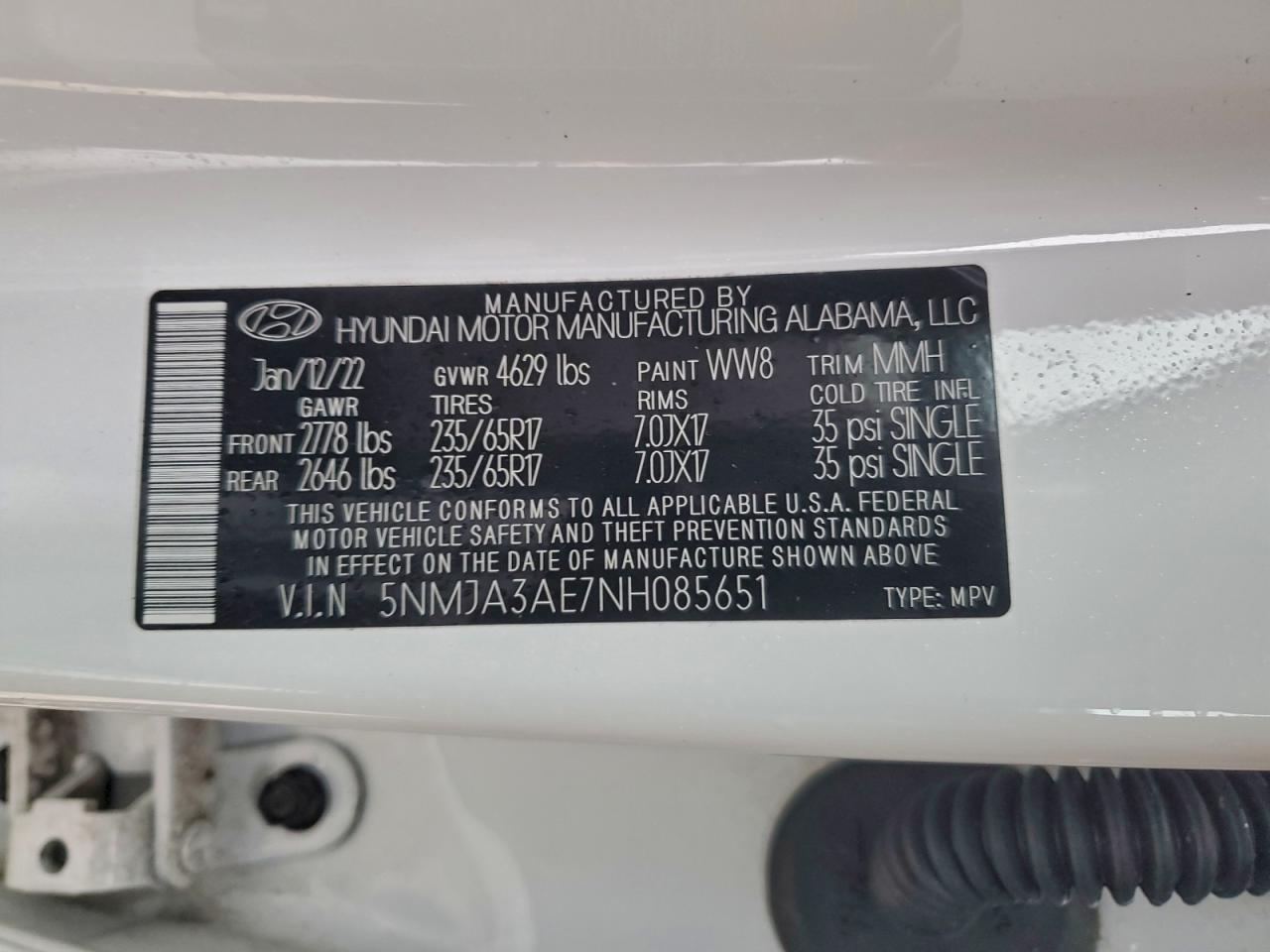 2022 HYUNDAI TUCSON