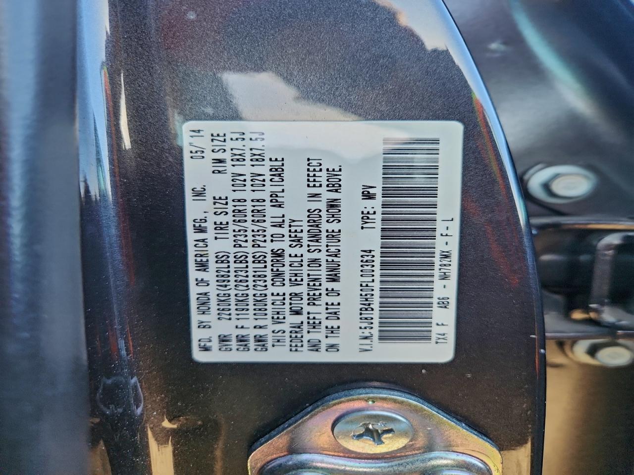 2015 ACURA RDX