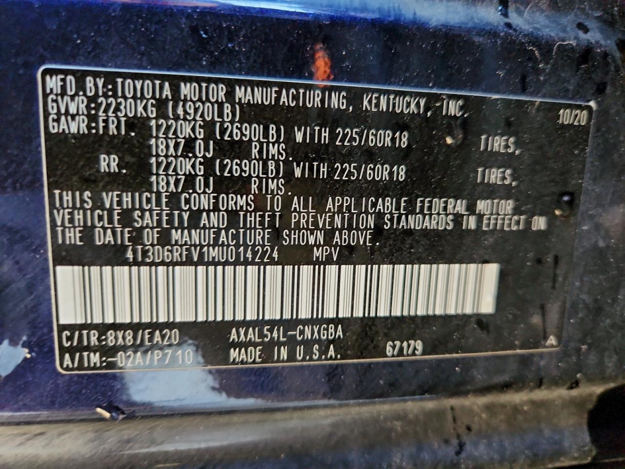 2021 TOYOTA RAV4