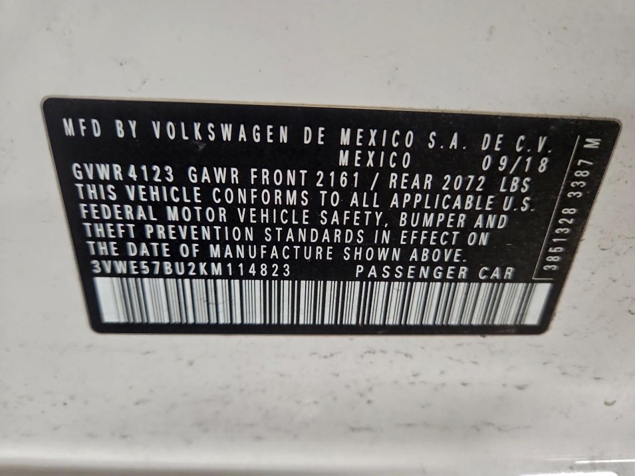 2019 VOLKSWAGEN JETTA