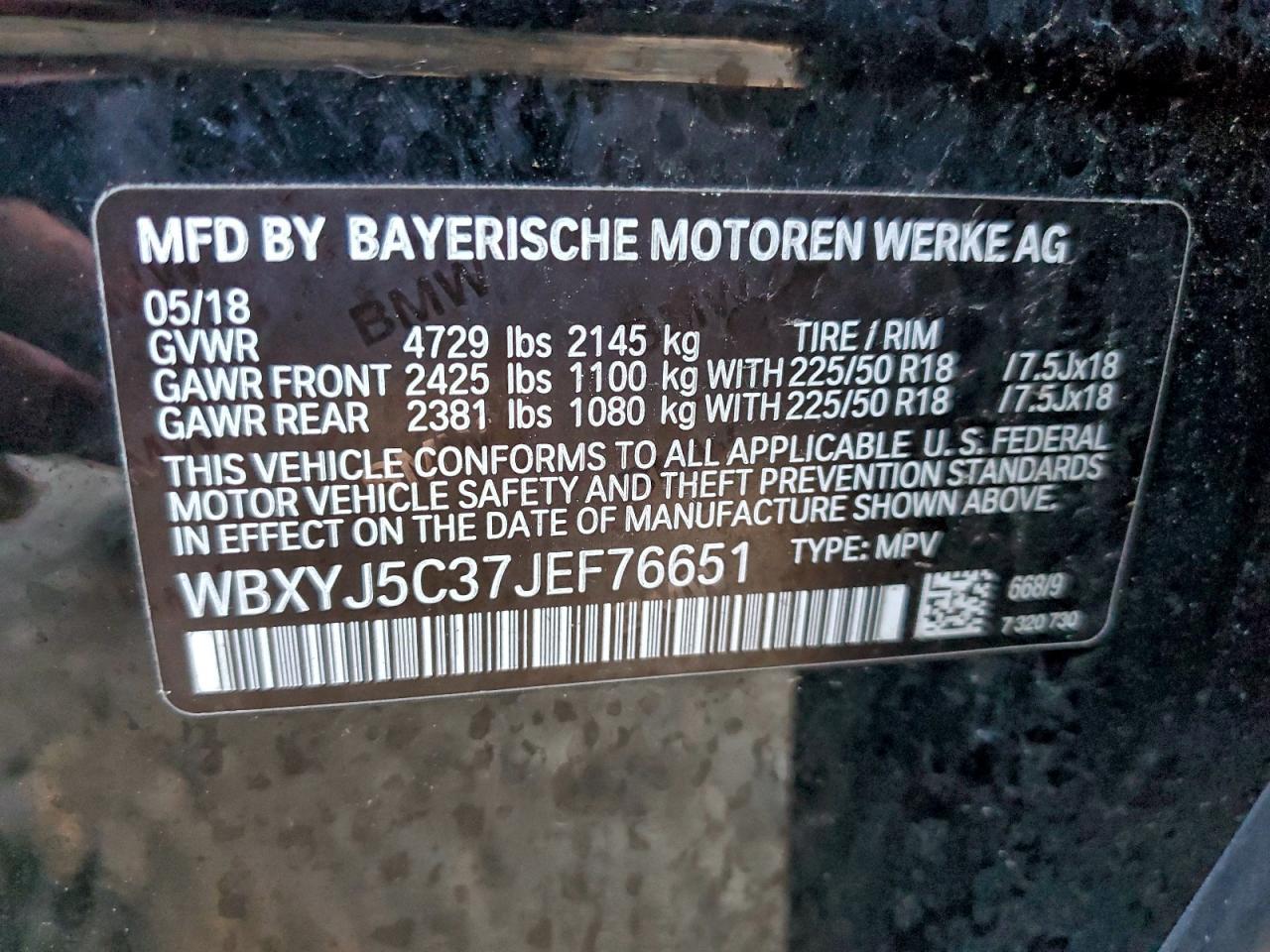 2018 BMW X2