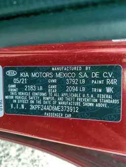 2021 KIA FORTE