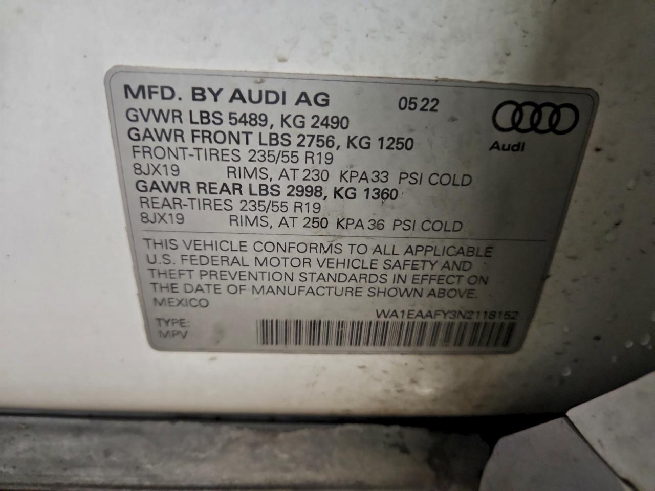 2022 AUDI Q5
