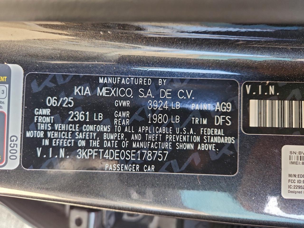 2025 KIA K4