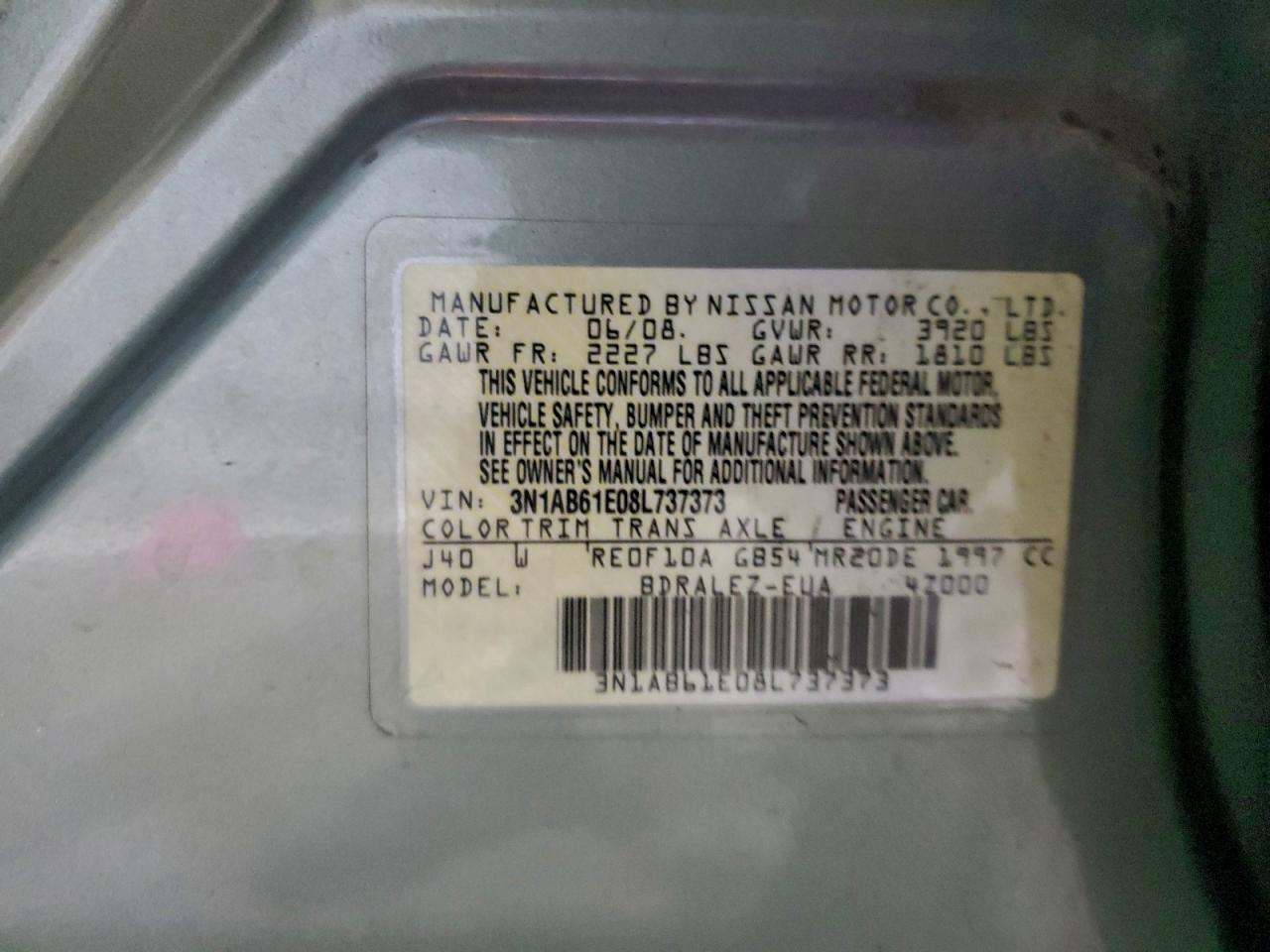 2008 NISSAN SENTRA