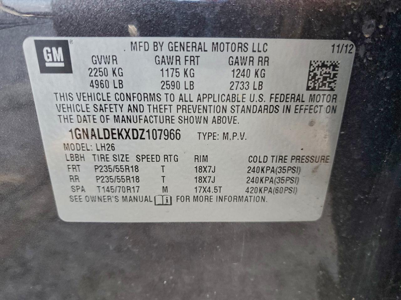 2013 CHEVROLET EQUINOX