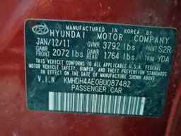 2011 HYUNDAI ELANTRA