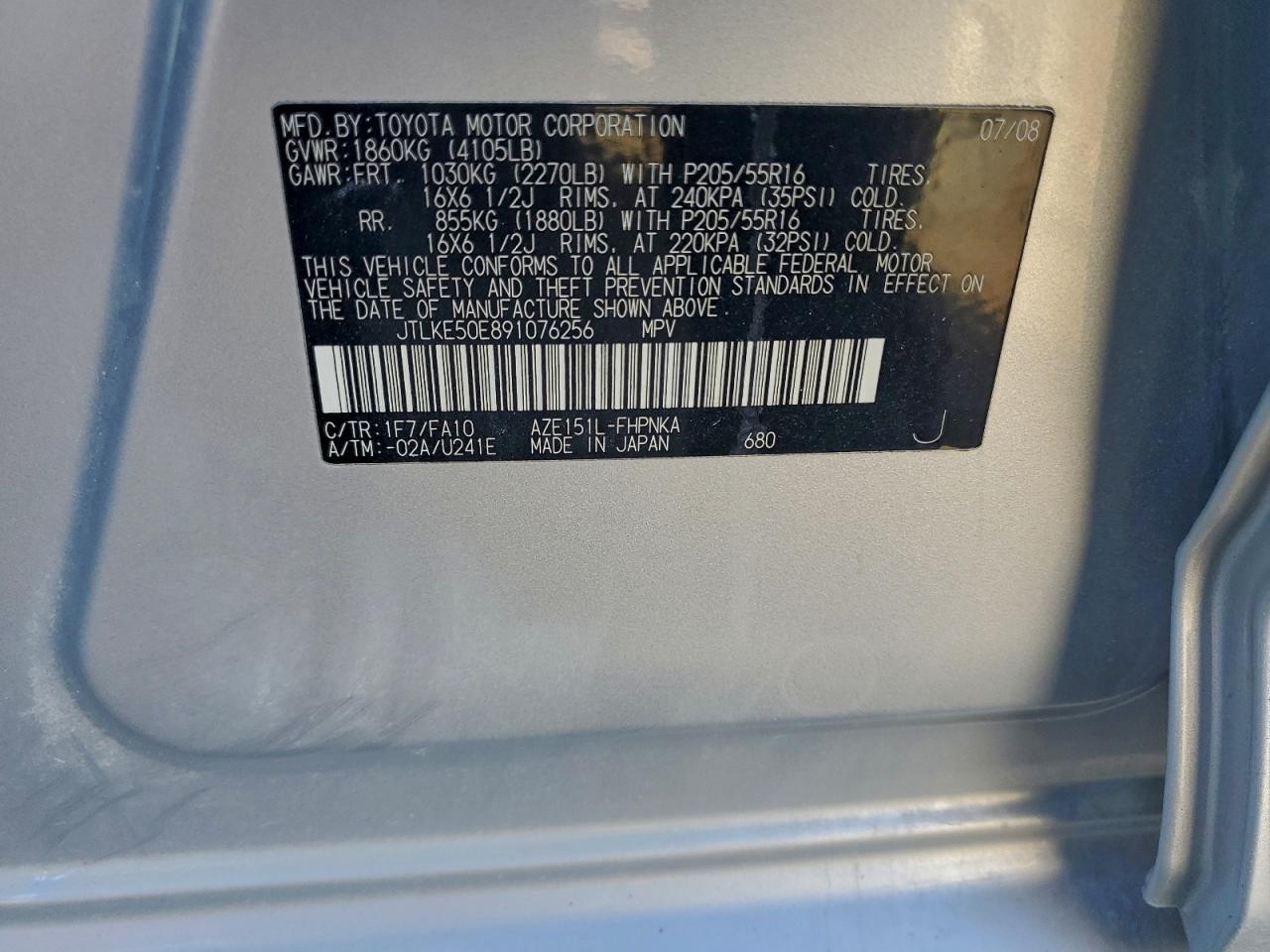 2009 TOYOTA SCION