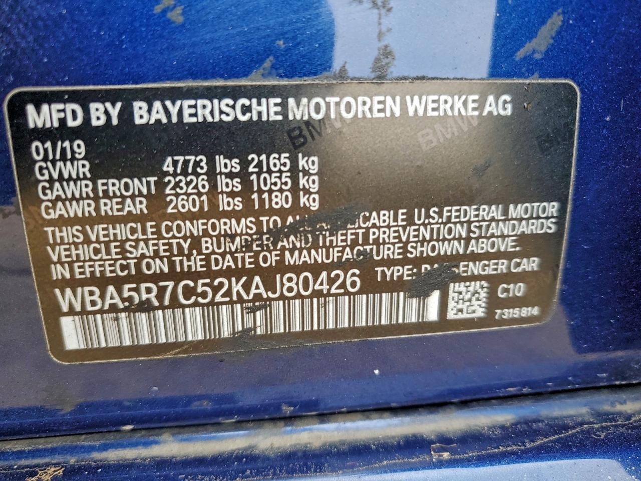 2019 BMW 3 SERIES
