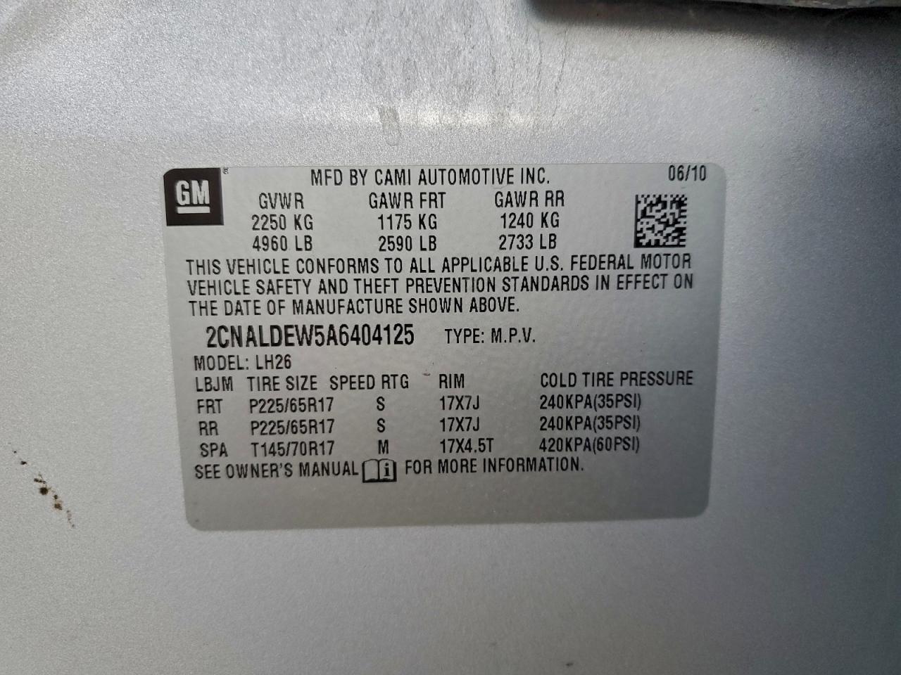 2010 CHEVROLET EQUINOX