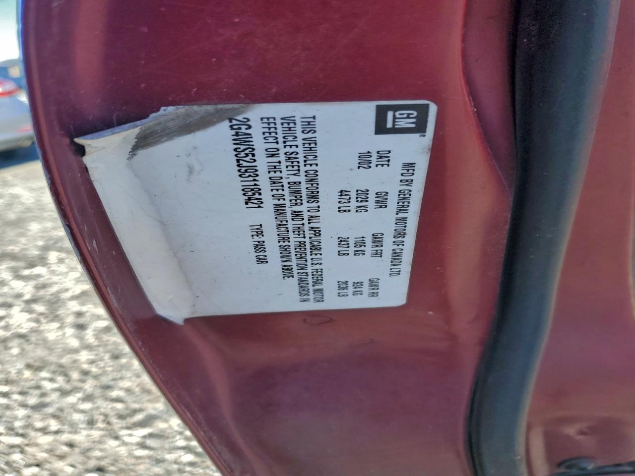 2003 BUICK Century