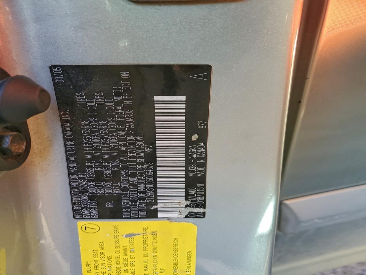 2005 LEXUS Rx 330