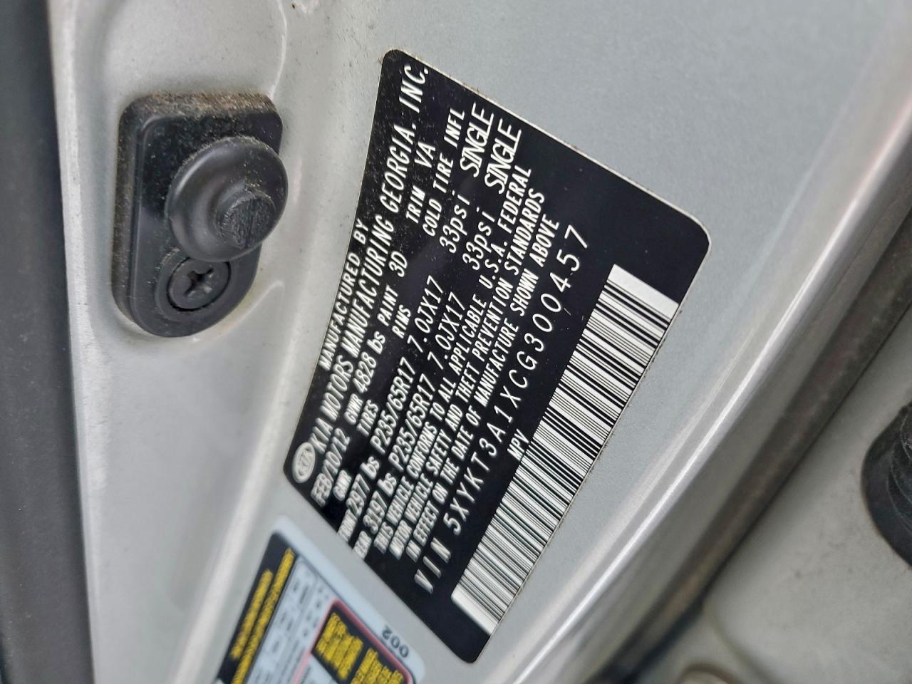 2012 KIA SORENTO