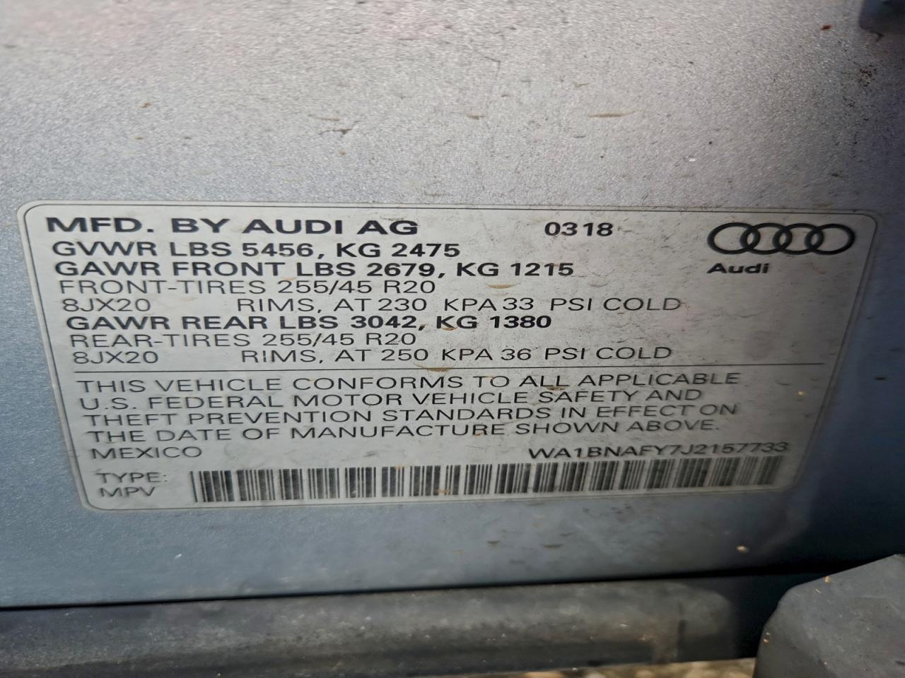 2018 AUDI Q5