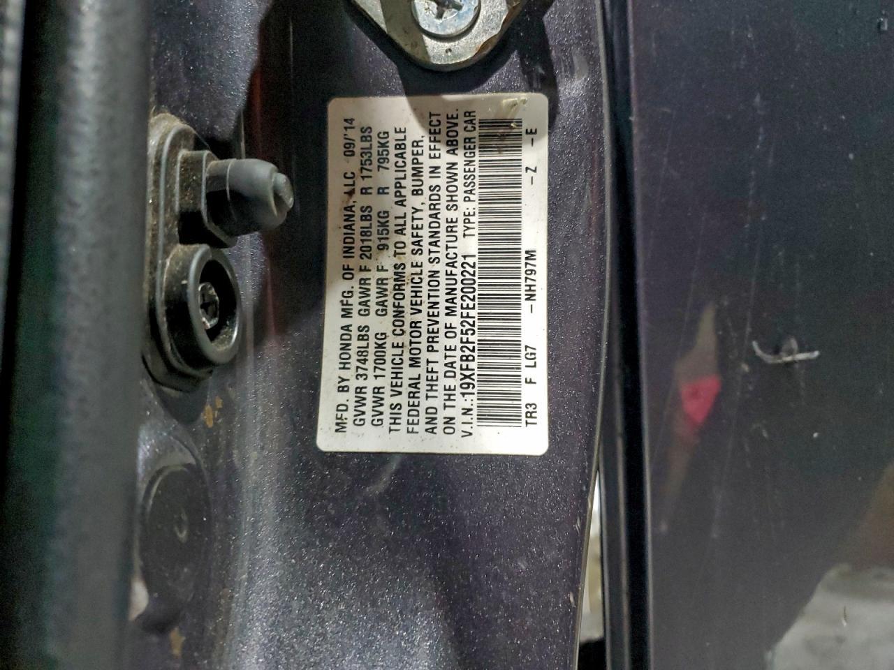 2015 HONDA CIVIC