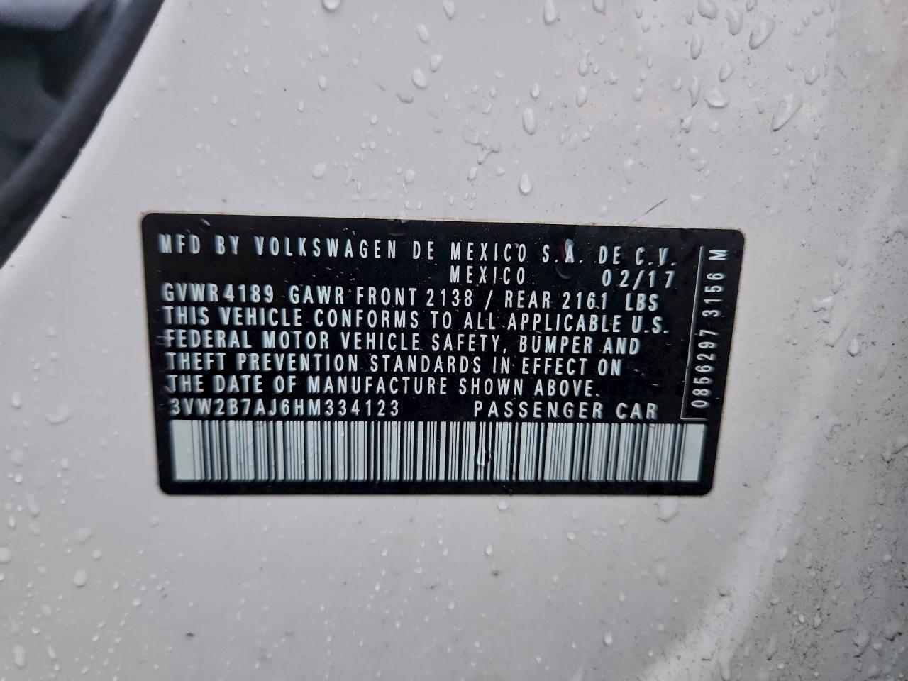 2017 VOLKSWAGEN JETTA