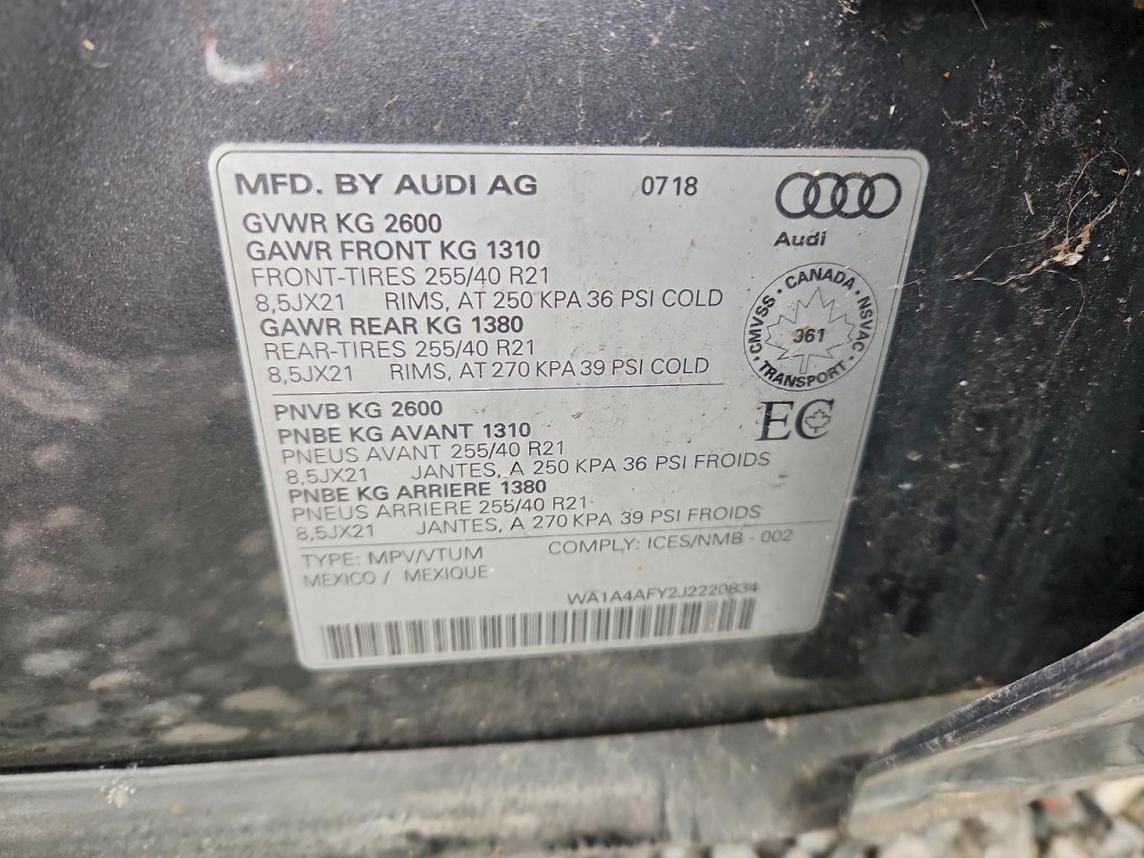 2018 AUDI SQ5