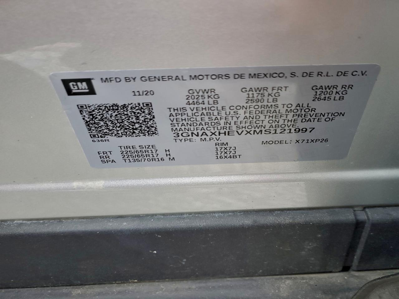 2021 CHEVROLET EQUINOX