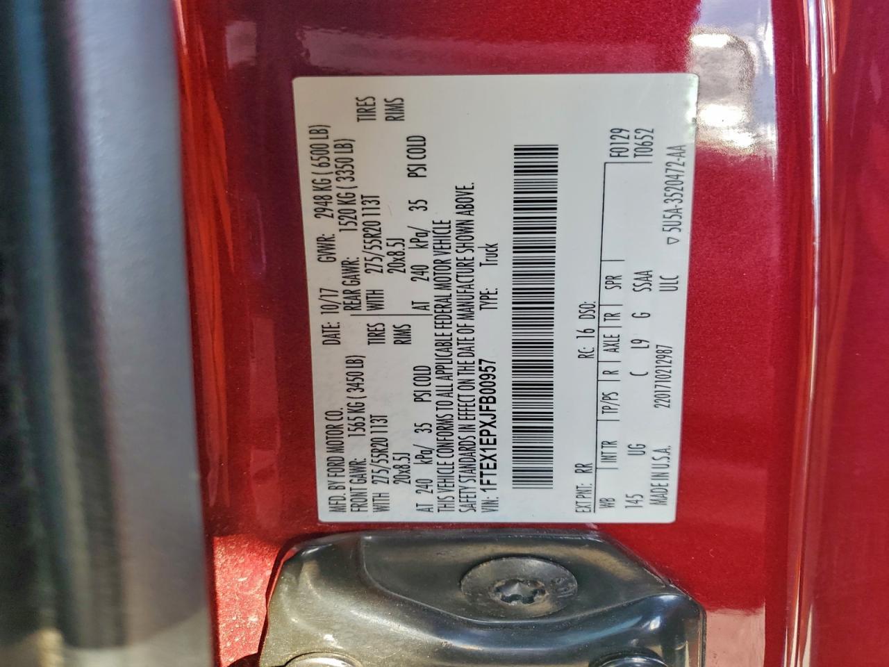 2018 FORD F-150