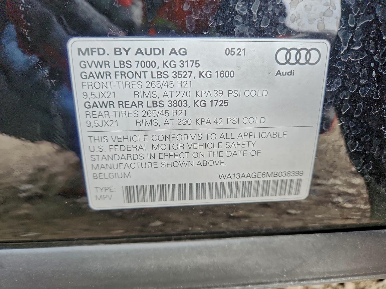 2021 AUDI e-tron Sportback