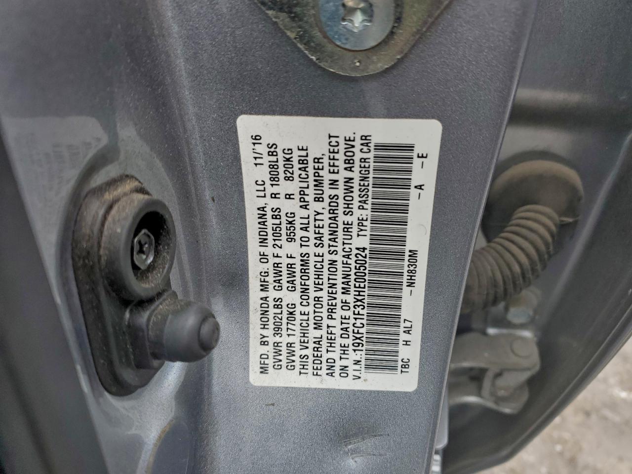 2017 HONDA CIVIC