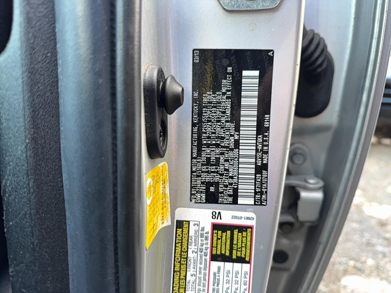2013 TOYOTA VENZA