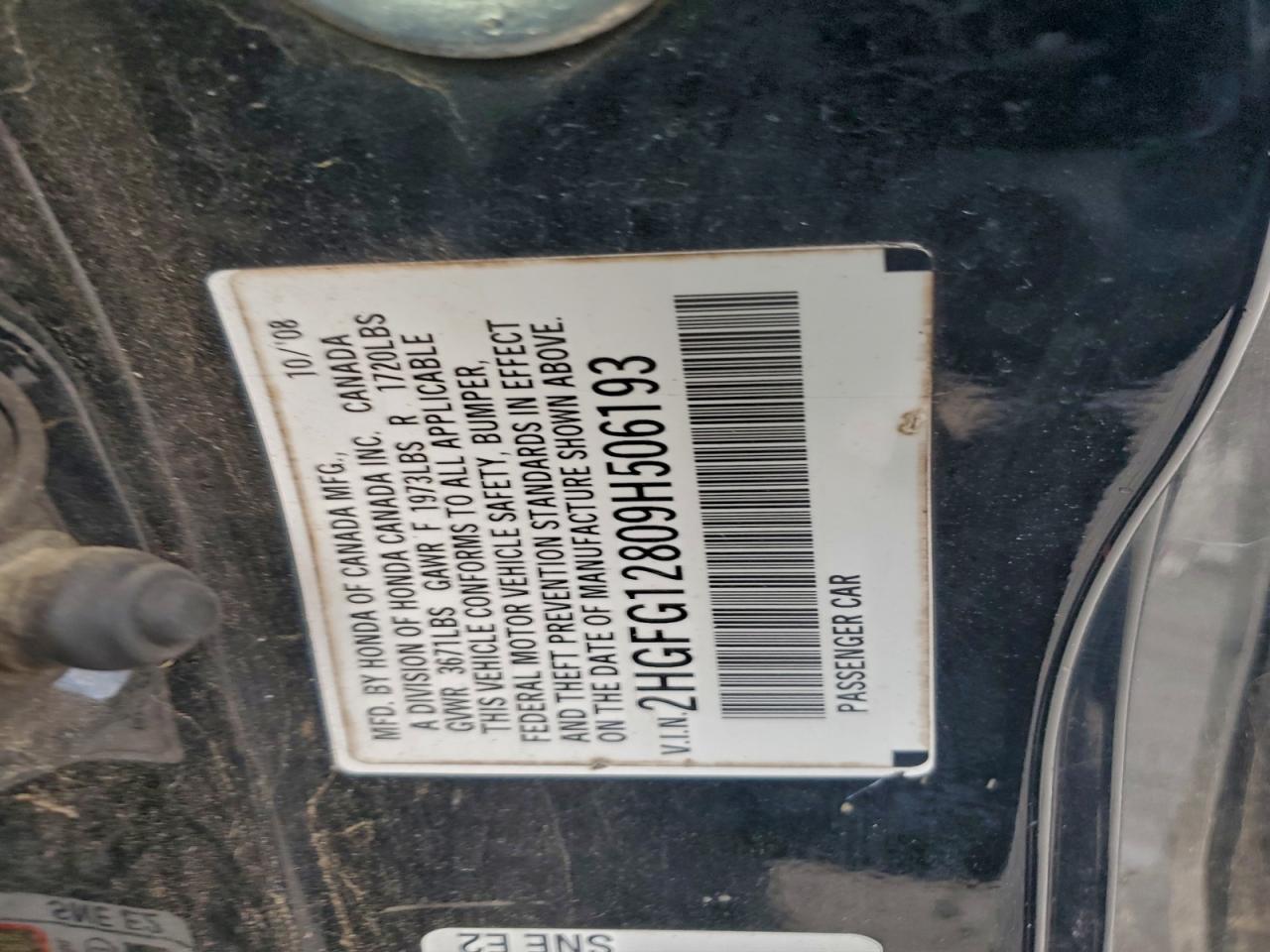 2009 HONDA CIVIC