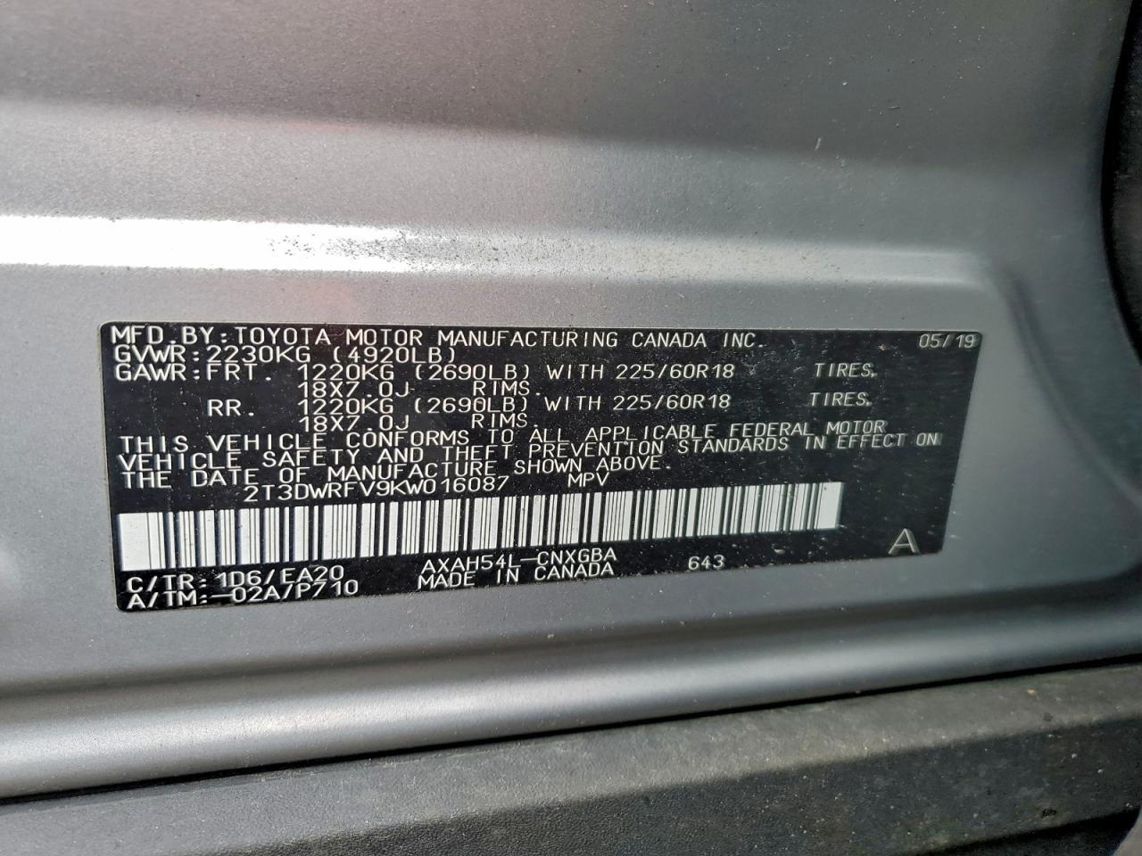 2019 TOYOTA RAV4