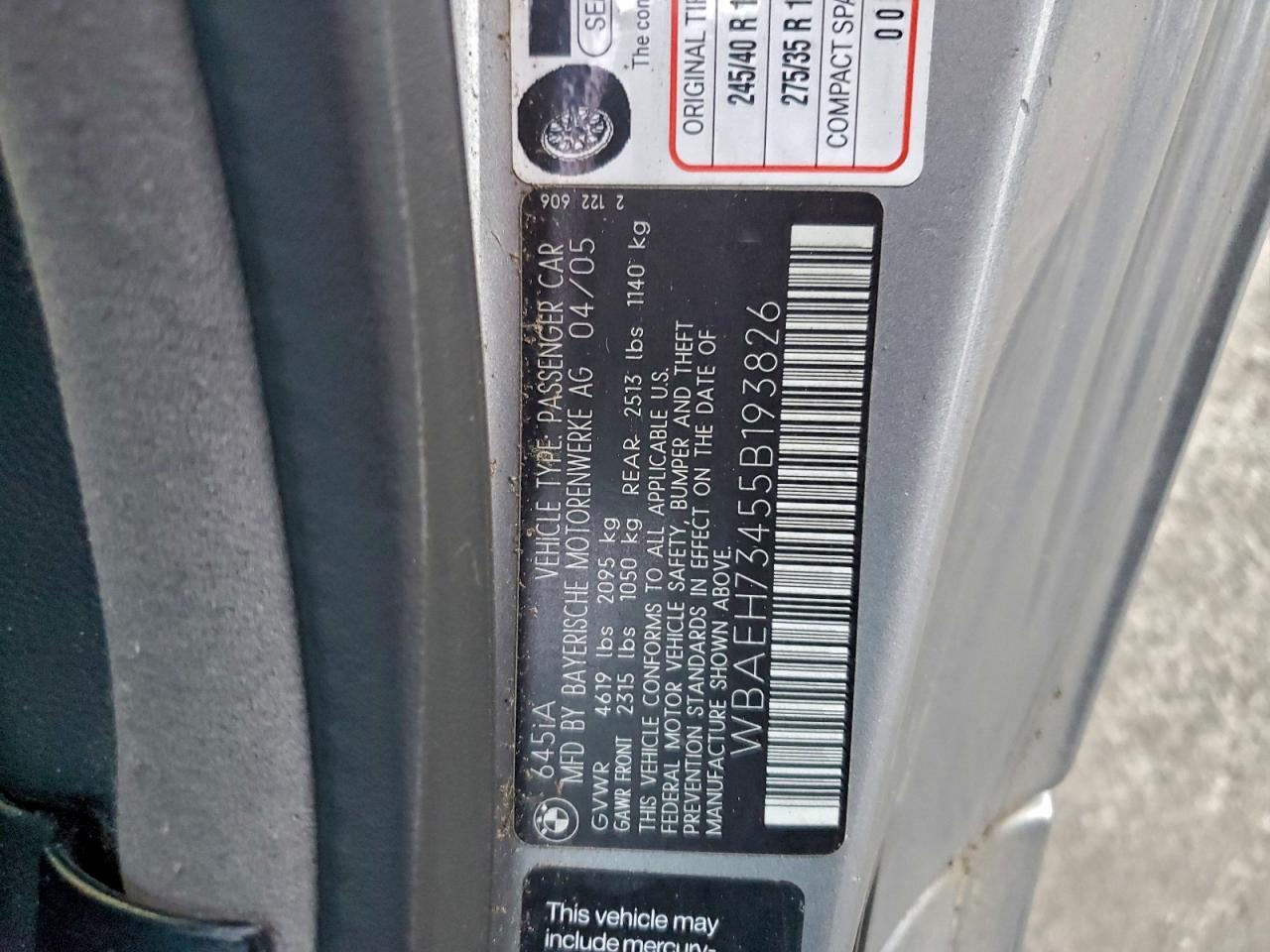 2005 BMW 6 Series